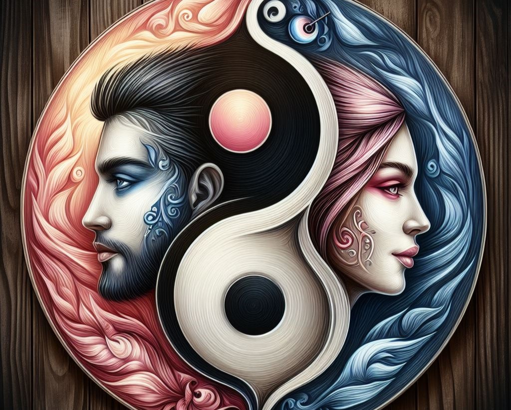 Masculine and feminine energy - Yin yang - Duality
