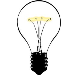 Light bulb idea artwork
