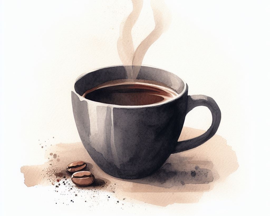 Minimalistic coffee artwork