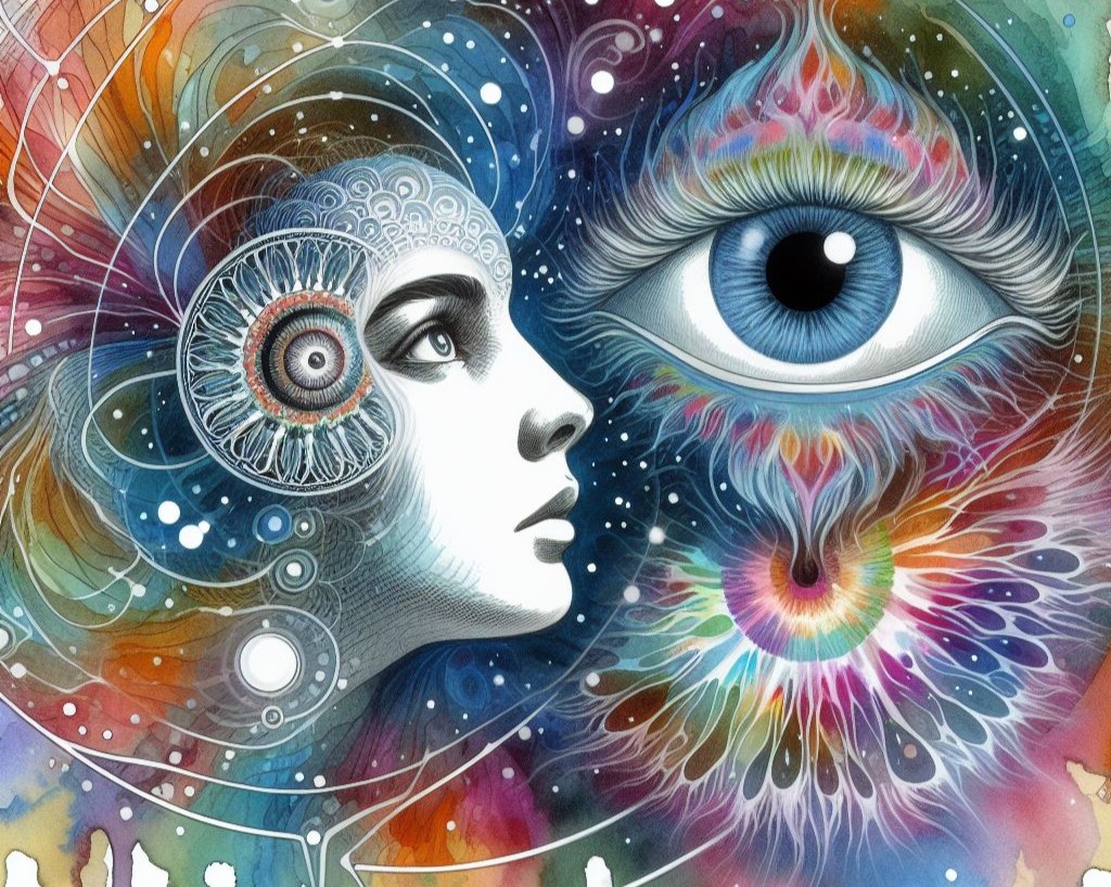 Psychedelic spirituality artwork