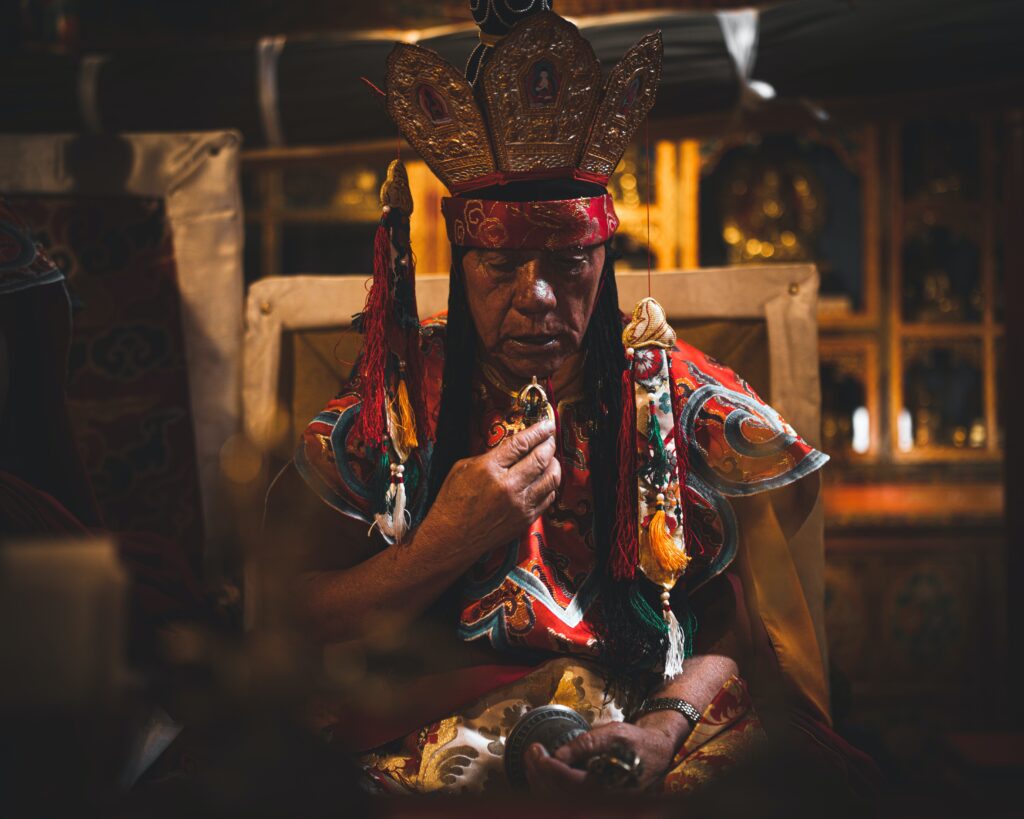 Shaman tapping into other dimensions